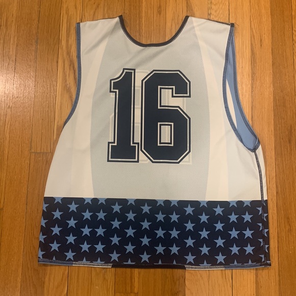 Blue Chip Reversible #16 Lacrosse Jersey, Size L/XL - Picture 3 of 5